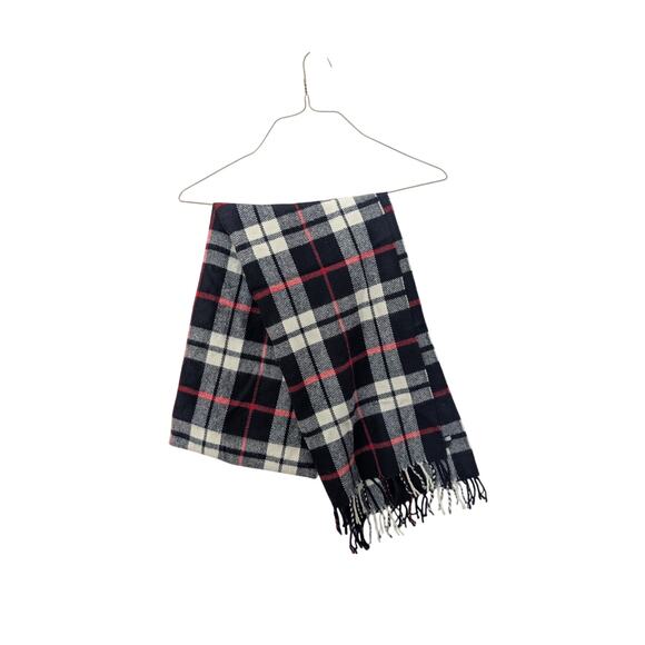 J. Crew Plaid Scarf – Red, White & Blue - Picture 2 of 3